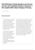 NSG 3130 Exam 2 Study Questions and Correct Answers with Complete Solutions &vert; Graded A&plus; &vert; New Update 2026 &vert; Galen College of Nursing