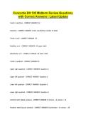 Concorde DH 105 Midterm Review Questions &NewLine;with Correct Answers &vert; Latest Update 