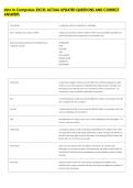 Intro to Computers-EXCEL ACTUAL UPDATED QUESTIONS AND CORRECT &NewLine;ANSWERS 