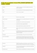 CIT 105&colon; Intro to Computers&colon; Access ACTUAL UPDATED QUESTIONS AND &NewLine;CORRECT ANSWERS 