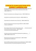 CONCRETE EXAM QUESTIONS WITH CORRECT ANSWERS 2026