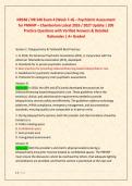 NR548 &sol; NR 548 Exam 4 &lpar;Week 7&ndash;8&rpar; &ndash; Psychiatric Assessment &NewLine;for PMHNP &ndash; Chamberlain Latest 2026 &sol; 2027 Update &vert; 200 &NewLine;Practice Questions with Verified Answers & Detailed &NewLine;Rationales &vert; A&plus; Graded