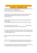 CONTRACTORS EXAM QUESTIONS WITH &NewLine;CORRECT ANSWERS 2026 