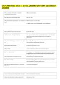 CHCP LMRT MOD 1 &lpar;Week 1&rpar; ACTUAL UPDATED QUESTIONS AND CORRECT &NewLine;ANSWERS 