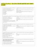 CPN Study Questions 1-100 ACTUAL UPDATED QUESTIONS AND CORRECT &NewLine;ANSWERS 