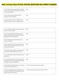 Adult Learning Theory ACTUAL UPDATED QUESTIONS AND CORRECT ANSWERS 