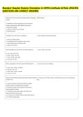 Standard Hospital Student Orientation & HIPPA Certificate ACTUAL UPDATED &NewLine;QUESTIONS AND CORRECT ANSWERS 