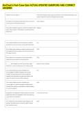 SimChart 6 Post-Case Quiz ACTUAL UPDATED QUESTIONS AND CORRECT &NewLine;ANSWERS 