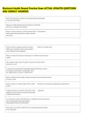 Electronic Health Record Practice Exam ACTUAL UPDATED QUESTIONS &NewLine;AND CORRECT ANSWERS 