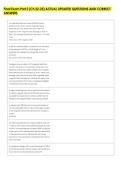 Final Exam Part 2 &lpar;Ch 22-25&rpar; ACTUAL UPDATED QUESTIONS AND CORRECT &NewLine;ANSWERS 
