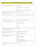 CFS 38H Exam 3 ACTUAL UPDATED QUESTIONS AND CORRECT ANSWERS 