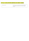 CFS Exam 2 ACTUAL UPDATED QUESTIONS AND CORRECT ANSWERS 