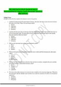 NSG 3160 Practice NCLEX Questions Exam 4 Musculoskeletal & Complete Health Assessment Questions with Solutions&period;