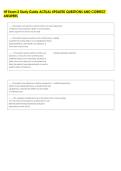 HF Exam 2 Study Guide ACTUAL UPDATED QUESTIONS AND CORRECT &NewLine;ANSWERS 
