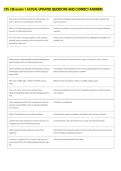 CFS 138 exam 1 ACTUAL UPDATED QUESTIONS AND CORRECT ANSWERS 