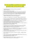 Con 237 simplified acquisition procedures questions with correct answers 2026