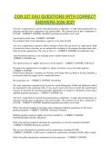 CON 237 DAU QUESTIONS WITH CORRECT ANSWERS 2026-2027