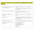 CFI Oral Exam PILOT Questions ACTUAL UPDATED QUESTIONS AND CORRECT &NewLine;ANSWERS 