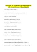 Concorde DH 105 Midterm Review Questions with Correct Answers Latest Update