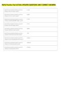 FMVA Practice Test ACTUAL UPDATED QUESTIONS AND CORRECT ANSWERS