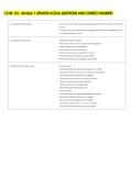 CCIM 101- Module 1 UPDATED ACTUAL QUESTIONS AND CORRECT ANSWERS 