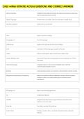 CASLI written UPDATED ACTUAL QUESTIONS AND CORRECT ANSWERS