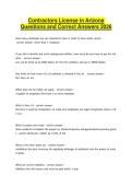 Contractors License in Arizona Questions and Correct Answers 2026