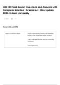 MBI 131 Final Exam &vert; 44 Questions and Answers with Complete Solution &vert; Graded A&plus; &vert; New Update 2026 &vert; Miami University