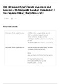 MBI 131 Exam 2 Study Guide Questions and Answers with Complete Solution &vert; Graded A&plus; &vert; New Update 2026 &vert; Miami University