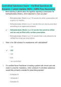 Controlled Substance Exam Questions & Answers 2026 &vert; Latest Update &vert; Verified Exam Prep &vert; Comprehensive Study Guide