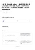 MBI 131 EXAM 2 &ndash; Abshire QUESTIONS AND ANSWERS WITH COMPLETE SOLUTION &vert; GRADED A&plus; &vert; NEW UPDATE 2026 &vert; MIAMI UNIVERSITY