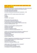 AORN PERIOP 101 CORE EXAMS MAIN QUESTIONS AND ANSWERS SURE A&period;pdf