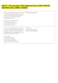BSN 315 - Pharmacology II HESI Assignment Exam ACTUAL UPDATED &NewLine;QUESTIONS AND CORRECT ANSWERS 