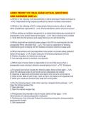AORN PERIOP 101 FINAL EXAM ACTUAL QUESTIONS AND ANSWERS SURE A&period;pdf