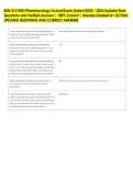 BSN 315 HESI Pharmacology Actual Exam &lpar;Latest 2025 &sol; 2026 Update&rpar; Real &NewLine;Questions and Verified Answers &vert; 100&percnt; Correct &vert; Already Graded A&plus; ACTUAL &NewLine;UPDATED QUESTIONS AND CORRECT ANSWERS 