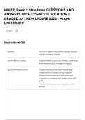 MBI 131 Exam 2 Strautman QUESTIONS AND ANSWERS WITH COMPLETE SOLUTION &vert; GRADED A&plus; &vert; NEW UPDATE 2026 &vert; MIAMI UNIVERSITY