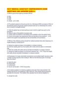 NCCT MEDICAL ASSISTANT COMPREHENSIVE EXAM QUESTIONS AND ANSWERS SURE A&period;pdf