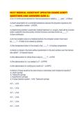 NCCT MEDICAL ASSISTANT UPDATED EXAMS SCRIPT QUESTIONS AND ANSWERS SURE A&period;pdf