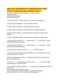 GMS 6440 FUNDAMENTALS COMPREHENSIVE EXAM ACTUAL QUESTIONS AND ANSWERS SURE