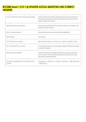 BSC2085 Exam 1 &lpar;CH 1-4&rpar; UPDATED ACTUAL QUESTIONS AND CORRECT &NewLine;ANSWERS 