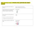 A&P 1 Final Exam version 2 UPDATED ACTUAL QUESTIONS AND CORRECT &NewLine;ANSWERS 