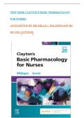 Test Bank For Clayton&rsquo;s Basic Pharmacology for Nurses 20th Edition by Michelle J&period; Willihnganz&comma; Samuel L&period; Gurevitz&comma; Bruce Clayton Complete Edition &vert;&vert; All Chapters Included&vert;&vert; 100&percnt; Verified Answers&vert;&vert; Latest Edition&vert;Latest 2026