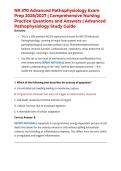NR 570 Advanced Pathophysiology Exam Prep 2026&sol;2027 &vert; Comprehensive Nursing Practice Questions and Answers &vert; Advanced Pathophysiology Study Guide