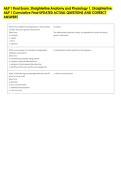 A&P 1 Final Exam&comma; Straighterline Anatomy and Physiology 1&comma; Straighterline &NewLine;A&P 1 Cumulative Final UPDATED ACTUAL QUESTIONS AND CORRECT &NewLine;ANSWERS