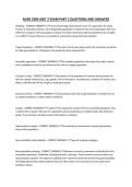 NURS 3300 UNIT 2 EXAM PART 2 QUESTIONS AND ANSWERS