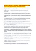 BASIC APPRAISAL PRINCIPLES COMPREHENSIVE EXAM ACTUAL QUESTIONS AND ANSWERS SURE