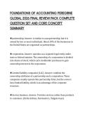FOUNDATIONS OF ACCOUNTING PEREGRINE&NewLine;GLOBAL 2026 FINAL REVIEW PACK COMPLETE&NewLine;QUESTION SET AND CORE CONCEPT&NewLine;SUMMARY