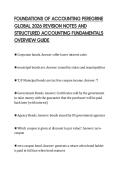 FOUNDATIONS OF ACCOUNTING PEREGRINE&NewLine;GLOBAL 2026 REVISION NOTES AND&NewLine;STRUCTURED ACCOUNTING FUNDAMENTALS&NewLine;OVERVIEW GUIDE