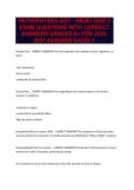 PATHOPHYSIOLOGY - NR283 QUIZ 2  EXAM QUESTIONS WITH CORRECT ANSWERS GRADED A&plus; FOR 2026-2027 ASSURED EXCEL&excl;&excl;