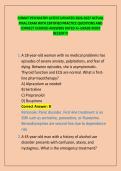COMAT PSYCHIATRY LATEST UPDATED 2026-2027 ACTUAL FINAL EXAM WITH CERTIFIED PRACTICE QUESTIONS AND CORRECT VERIFIED ANSWERS RATED A&plus; GRADE MOST RECENT&excl;&excl;&excl;